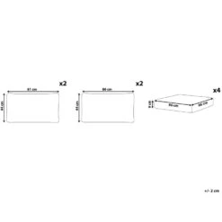 Beliani Kussenovertrek NOTO - Grijs Polyester 8 Beliani Kussenovertrek NOTO - Grijs Polyester -Knusse Nacht 95acc37975ac477f9f343ba9dbb86ca7