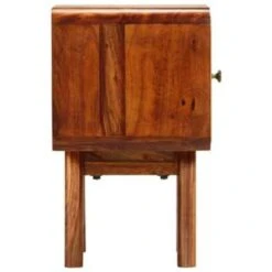 VidaXL Nachtkastje 49x40x30 Cm Massief Sheeshamhout Met Gouden Print 9 VidaXL Nachtkastje 49x40x30 Cm Massief Sheeshamhout Met Gouden Print -Knusse Nacht a2cf0c4ffab348d19f558b5bfeaee951