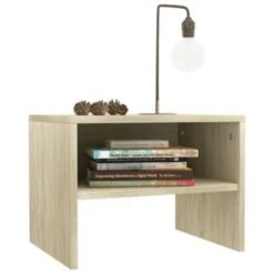 VidaXL Nachtkastjes 2 St 40x30x30 Cm Bewerkt Hout Sonoma Eikenkleurig -Knusse Nacht a3b335a422204fb59d3d2614c1ceebe8