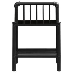 VidaXL Nachtkastjes 2 St Metaal En Glas Zwart 8 VidaXL Nachtkastjes 2 St Metaal En Glas Zwart -Knusse Nacht a91b311fb54d42a18bc1a43a2b092a2c