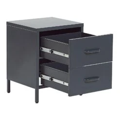 Beliani Nachtkast MALAVI - Grijs Staal -Knusse Nacht af418f5a7732489f82a0f31fea4b4be7