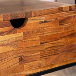 Industrieel Nachtkastje Harris Met Lade - 35x45x55 Cm - Mangohout - Bruin 9 Industrieel Nachtkastje Harris Met Lade - 35x45x55 Cm - Mangohout - Bruin -Knusse Nacht bd2eae31ea0247eca62550da0004089d