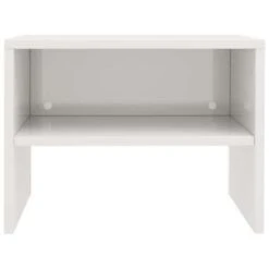 VidaXL Nachtkastje 40x30x30 Cm Bewerkt Hout Hoogglans Wit -Knusse Nacht d03a041d99f64de0a2023d4d6a80d881