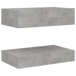 VidaXL Nachtkastje 60x35 Cm Spaanplaat Betongrijs -Knusse Nacht ea80d0a80c72427fa21558d004c881a2