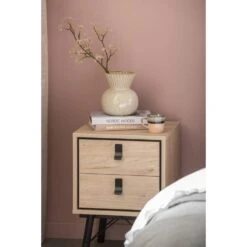 Nachtkastje Kansas - Eikenkleur - 44x40x60 Cm -Knusse Nacht sf 12503540 1010